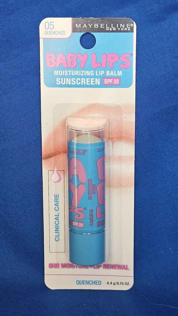 Maybelline Baby Lips Quenched 05 Moisturizing Lip Balm 8hr Renewal Stick SPF 20